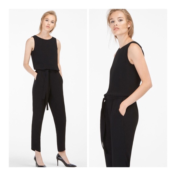 black tank jumpsuit